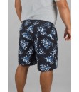 Short Estampado Elastano Plus Size Grande Bermuda flor Preto petróleo